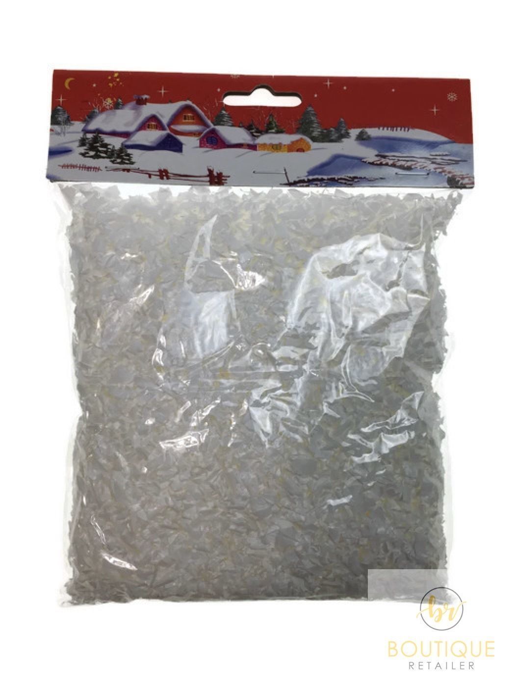 480g FAKE SNOW Christmas White Xmas Frozen Party Snowflakes BULK