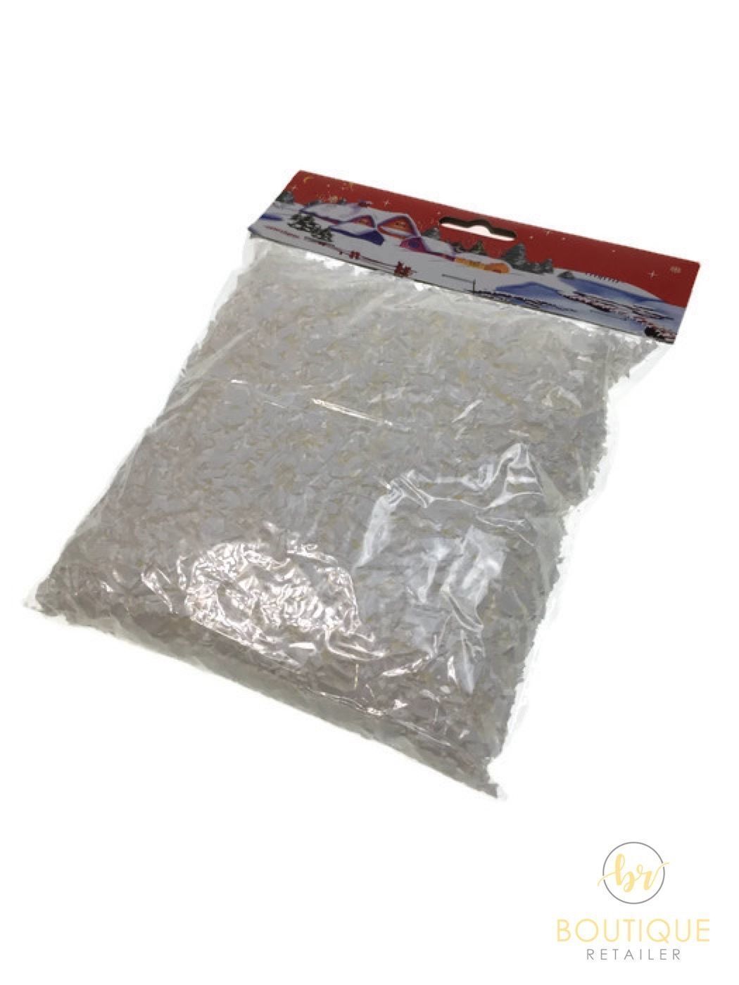 480g FAKE SNOW Christmas White Xmas Frozen Party Snowflakes BULK