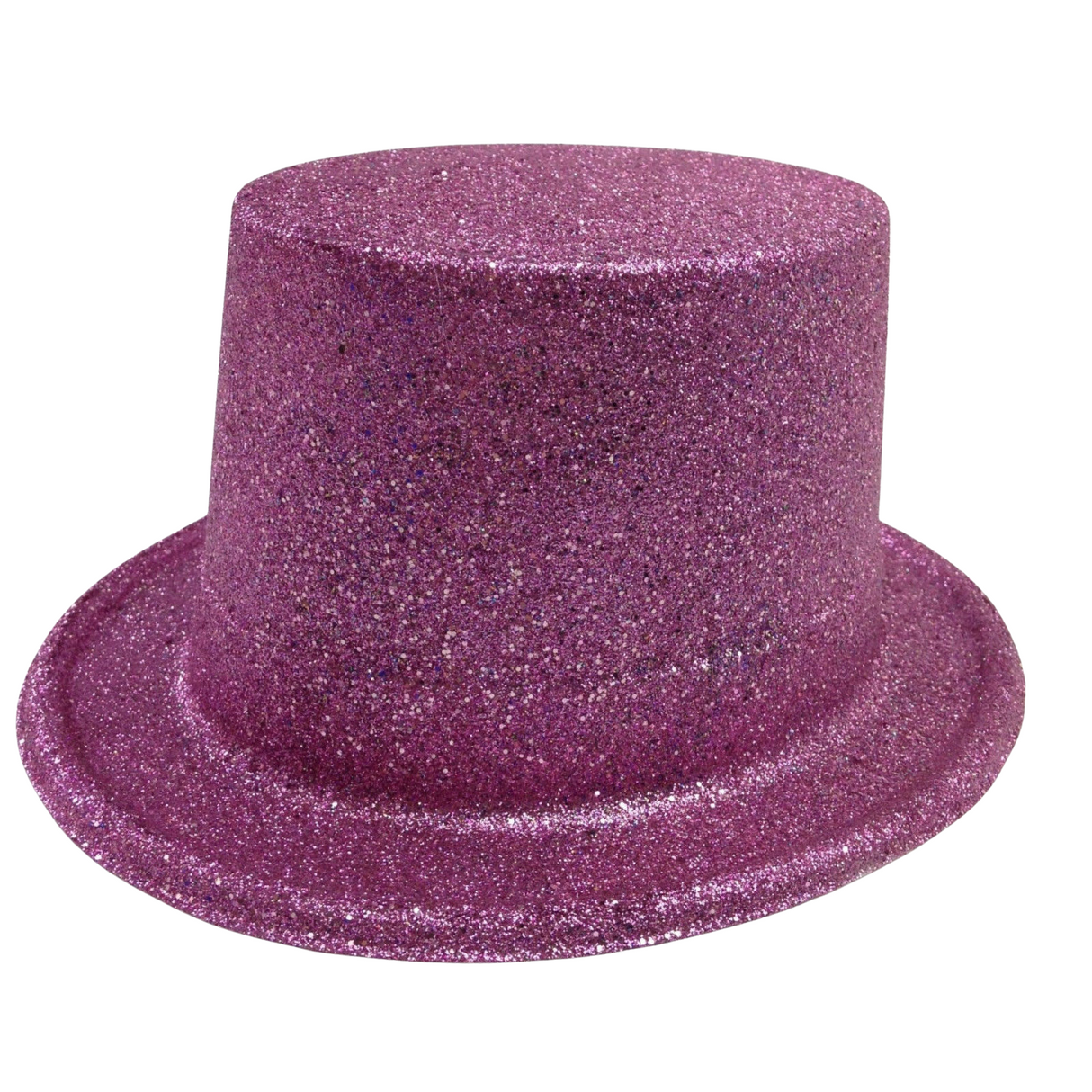 Glittery Light Pink Top Hat - Perfect Costume Accessory for Festive Occasions