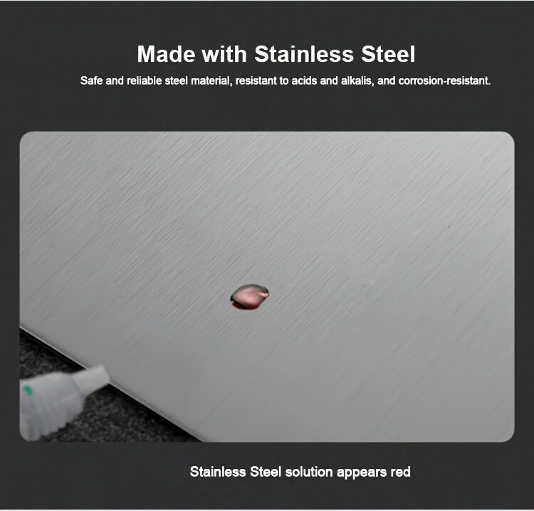 3x Stainless Titanium Steel Anti-Bacterial Mildew-Proof Cutting Chopping Boards