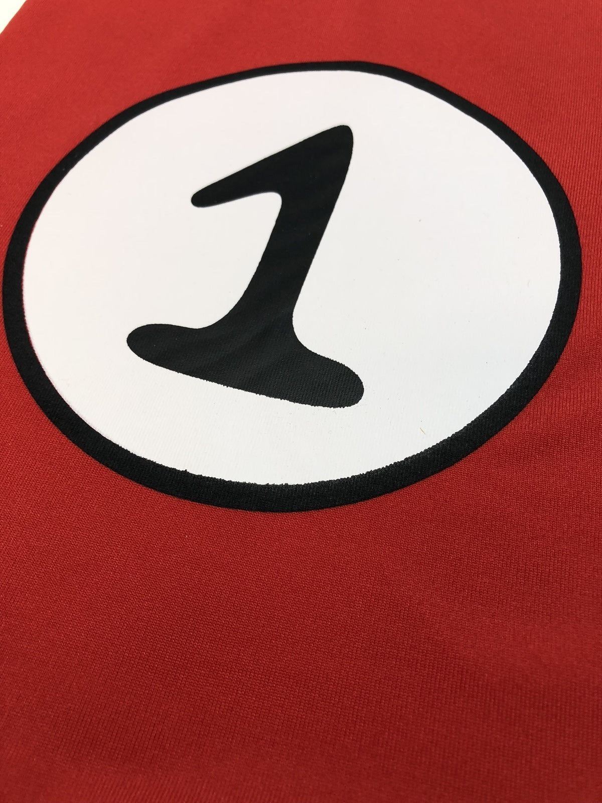 Kids Cat In The Hat Thing 1 Dr Seuss Red Top Party Costume Book Week Childrens - L (10-12 Years Old)