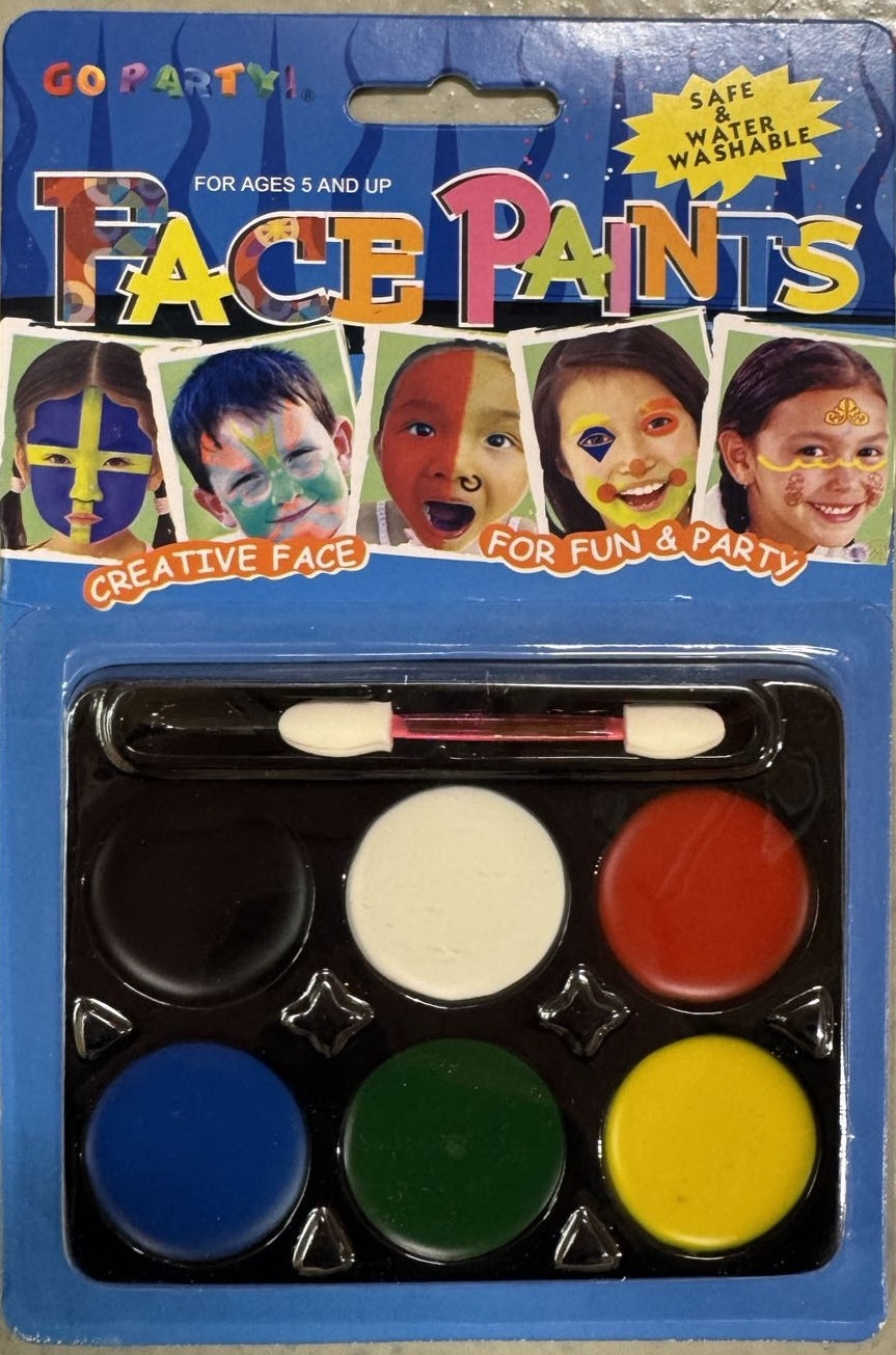 Safe and Fun Clown Face Paint Set for Halloween and Costume Events