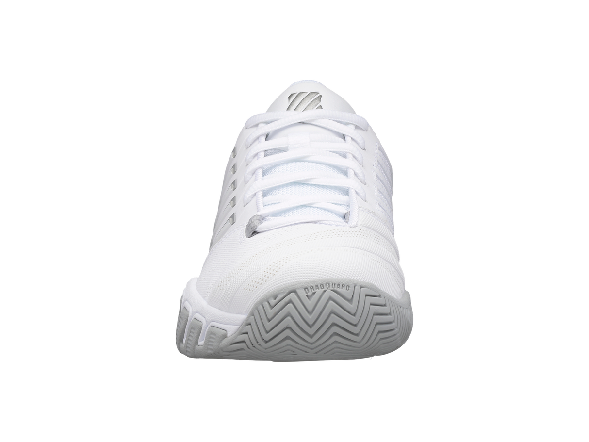K-Swiss Womens Bigshot 4 AC Tennis Shoes - White/Silver - US 7.5