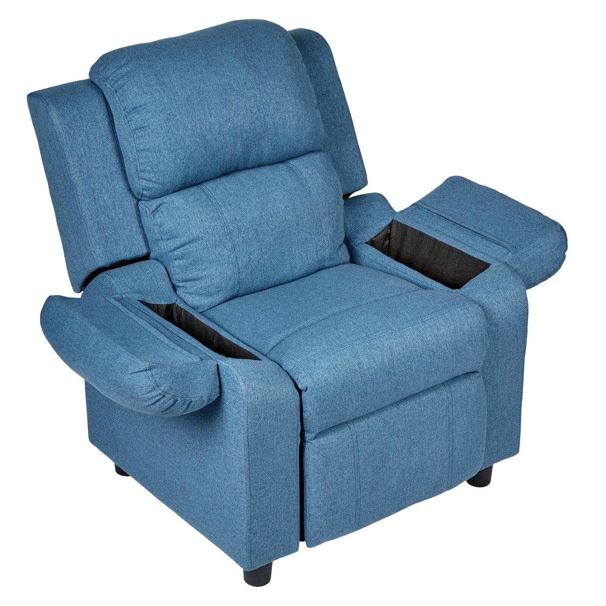 Erika Blue Children's Recliner Sofa Chair - Cozy Lounge Armchair for Kids