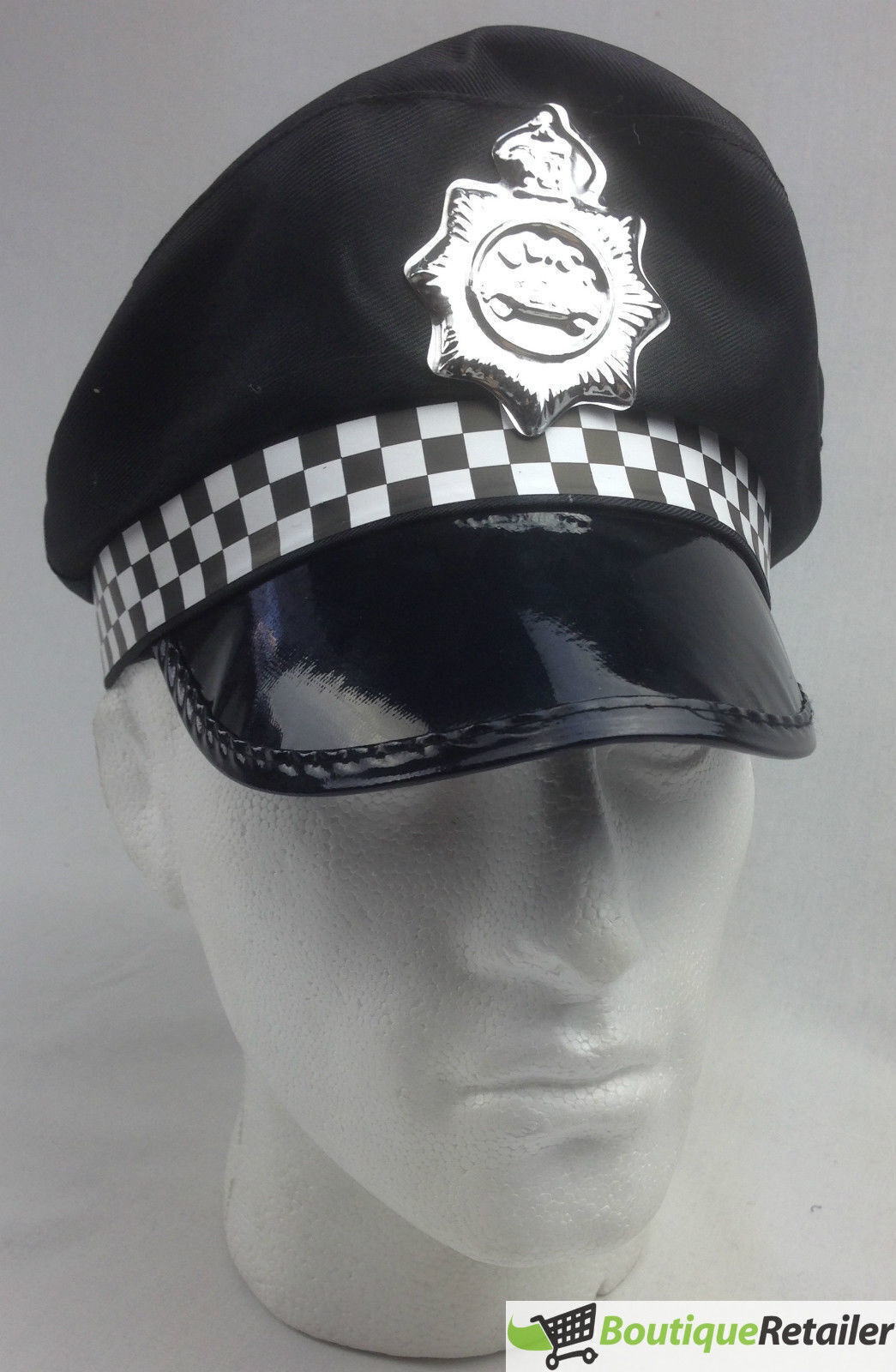 Navy Police Captain Hat - Officer Costume Party Accessory