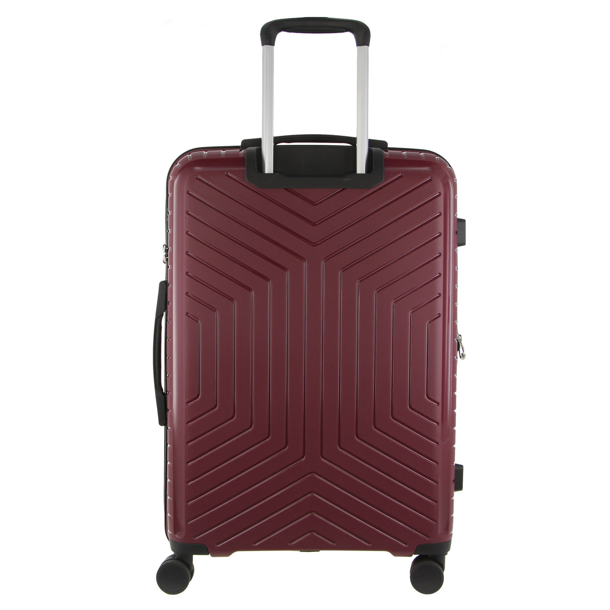 Pierre Cardin 65cm/89L Medium Hard-Shell Suitcase Travel Luggage Bag - Burgundy