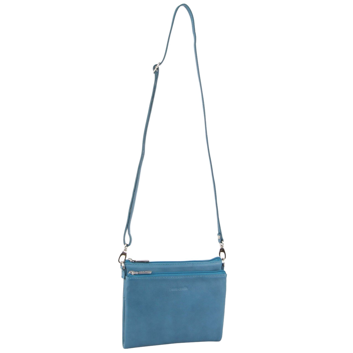 Pierre Cardin Ladies Cross Body Bag Leather Clutch Shoulder Sling Womens - Tropical