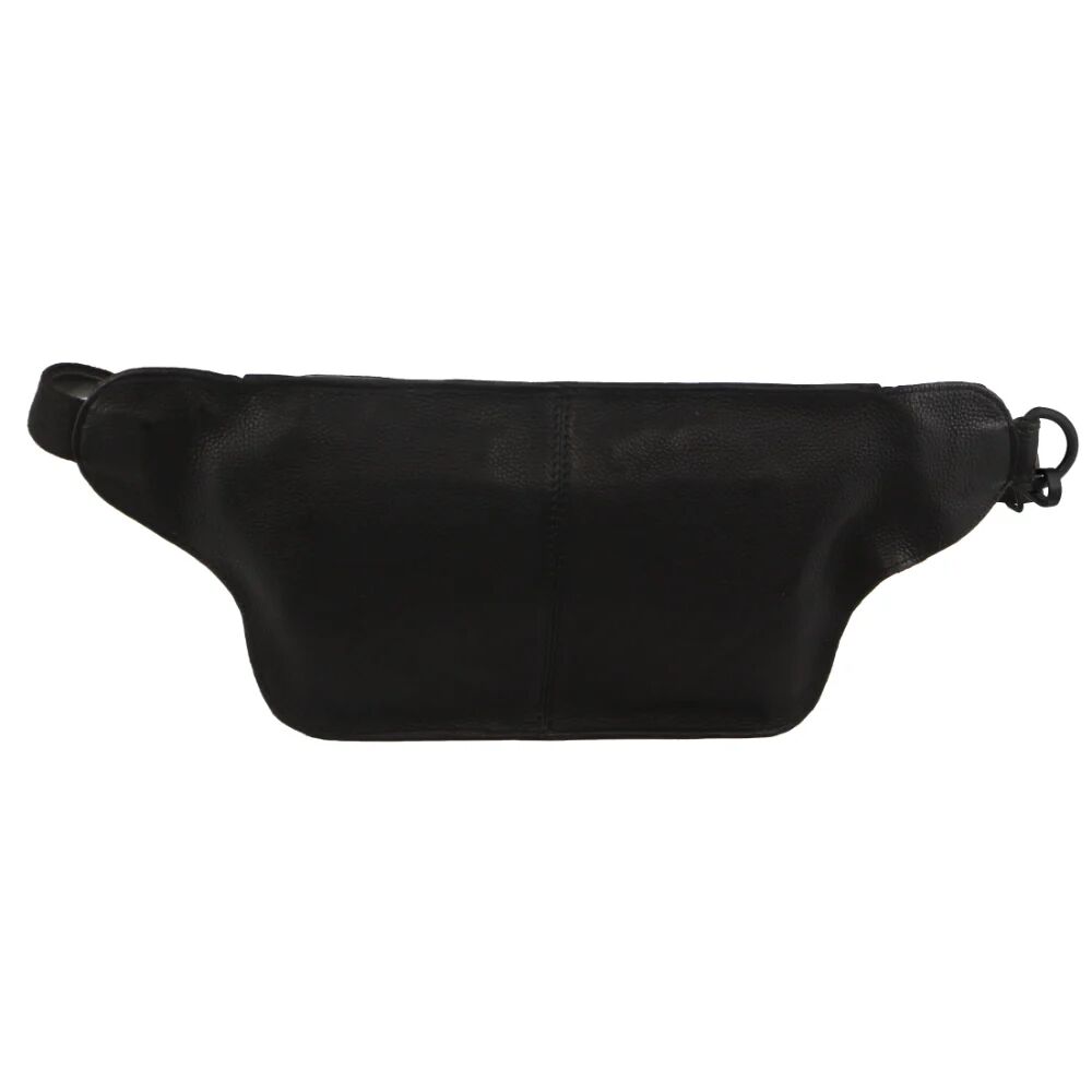 Pierre Cardin Mens Bum Bag Waist Pack Leather Travel Money Phone - Black