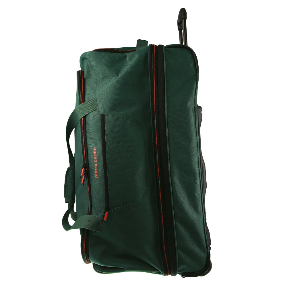 Pierre Cardin 72cm Green Wheeled Duffle Bag - Medium Soft Travel Luggage