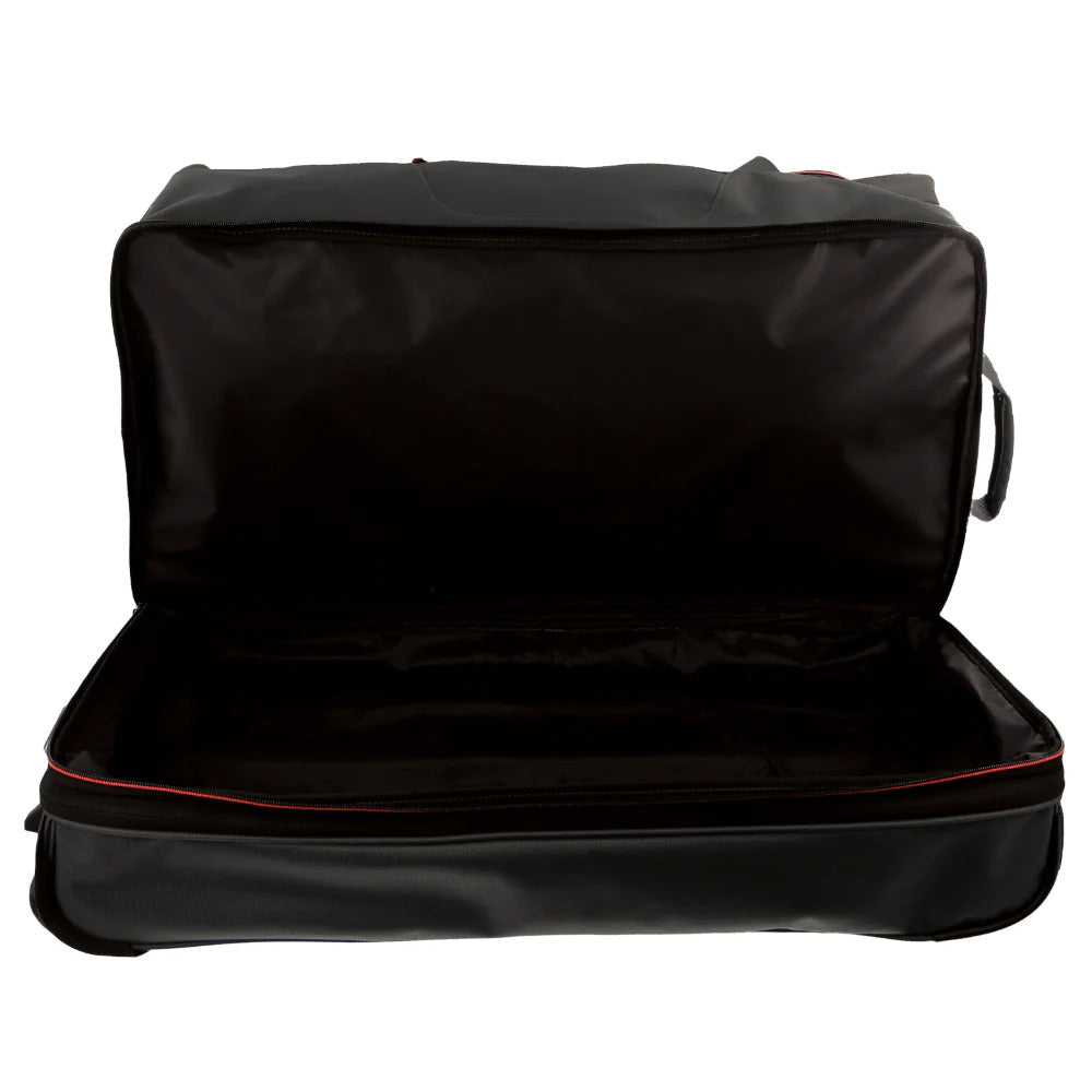 Pierre Cardin 82cm Large Wheeled Duffle Bag - Black Soft Travel Luggage