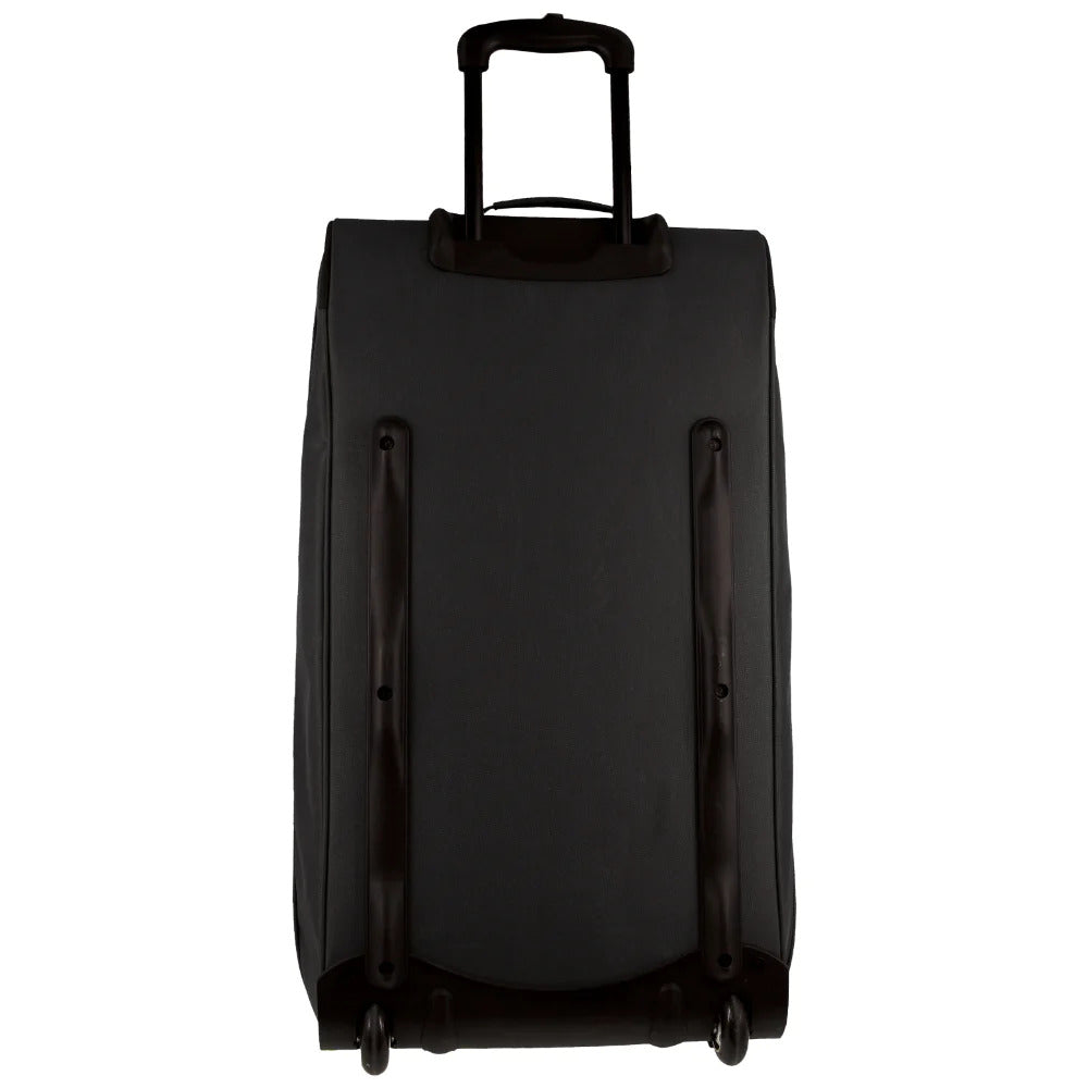 Pierre Cardin 82cm Large Wheeled Duffle Bag - Black Soft Travel Luggage