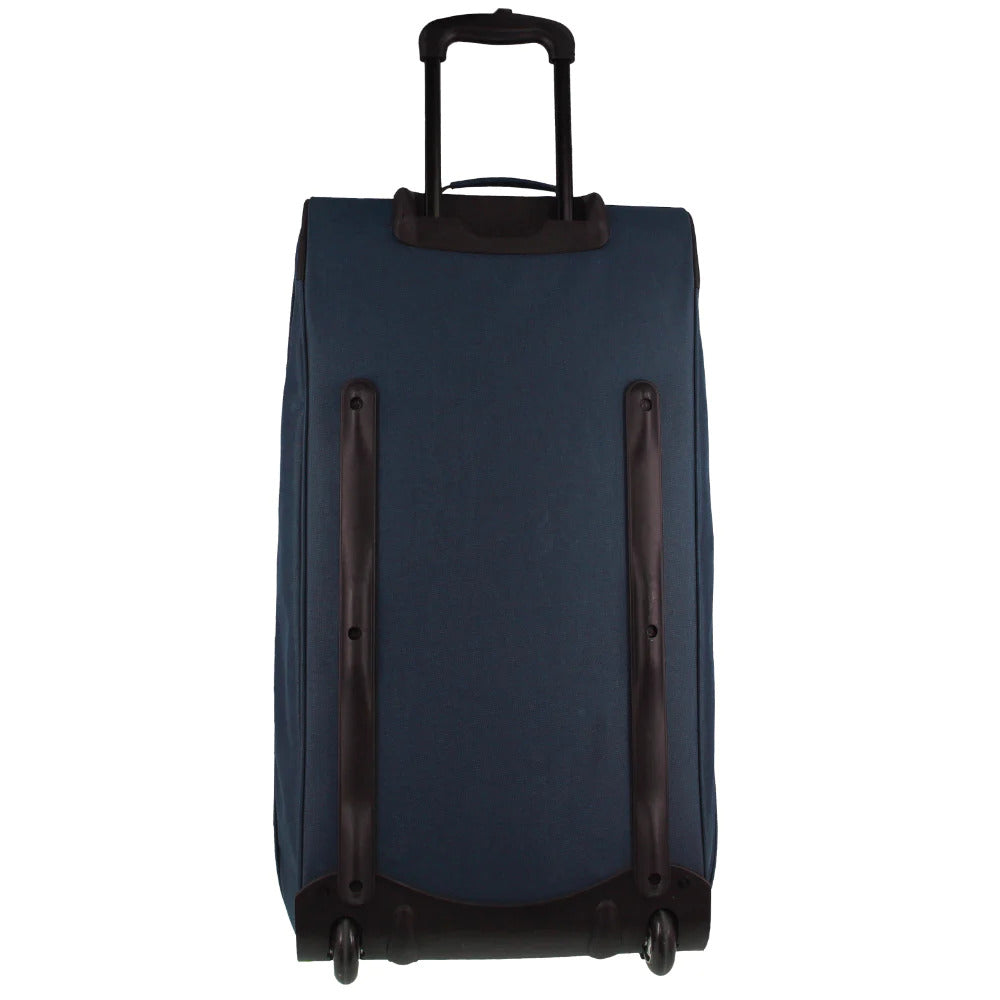 Pierre Cardin 82 cm Large Wheeled Duffel Bag - Navy Soft Travel Luggage