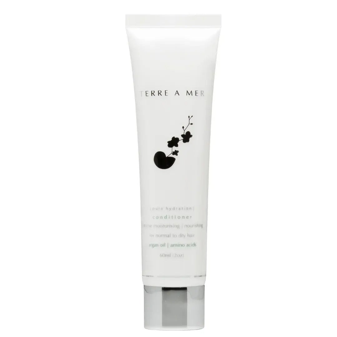2x Terre A Mer Pure Hydration Amino Acid/Argan Conditioner - 60ml Travel Size