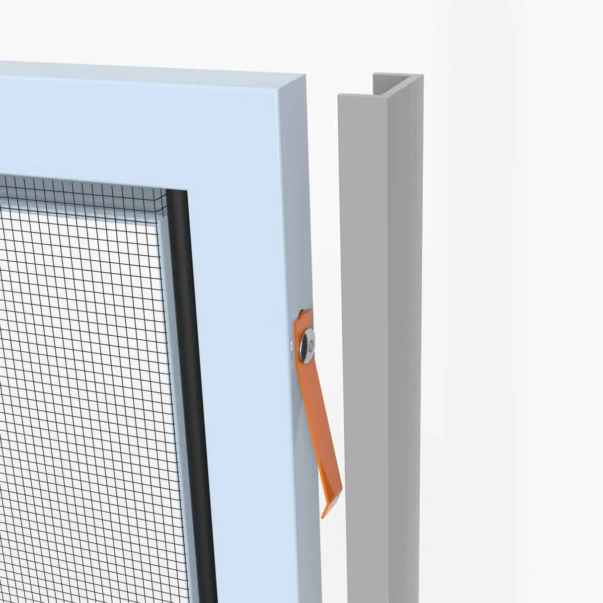 Rolltrak Flyscreen Stainless Steel Retaining Spring w/Locating Spik (1 Pack of 2)