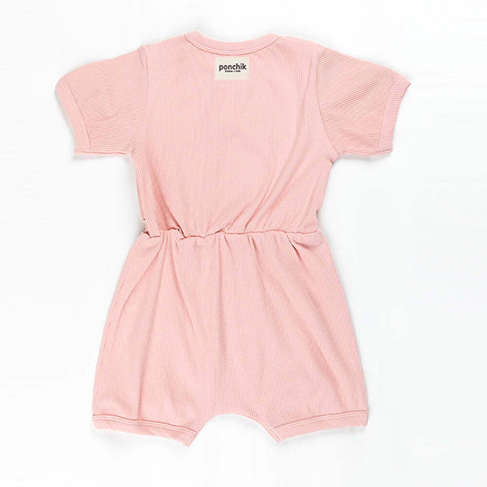 Ribbed Cotton Lemonade Romper for Babies & Toddlers - 3-6 Months