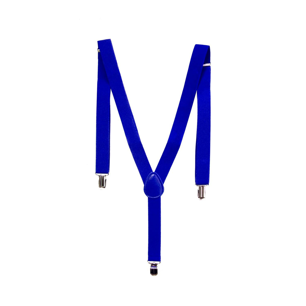 Versatile Clip-On Blue Suspenders for Men & Women - Stylish Slim Design for Weddings