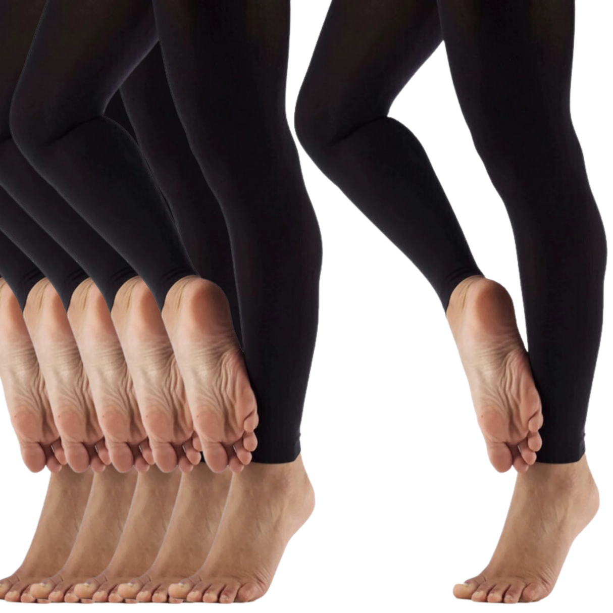 12x Womens Ladies Footless Tights Stockings Pantyhose Leg Hosiery Thermal Bulk