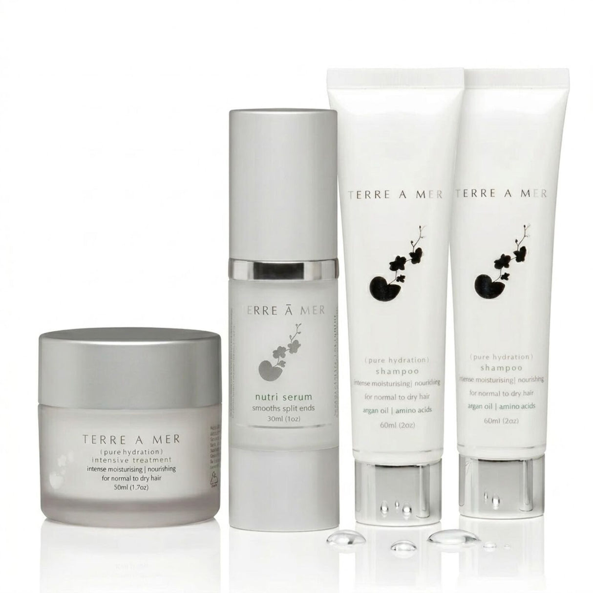 TERRE A MER Pure Hydration Moisture Keratin Aftercare (Travel Hair Repair Kit)
