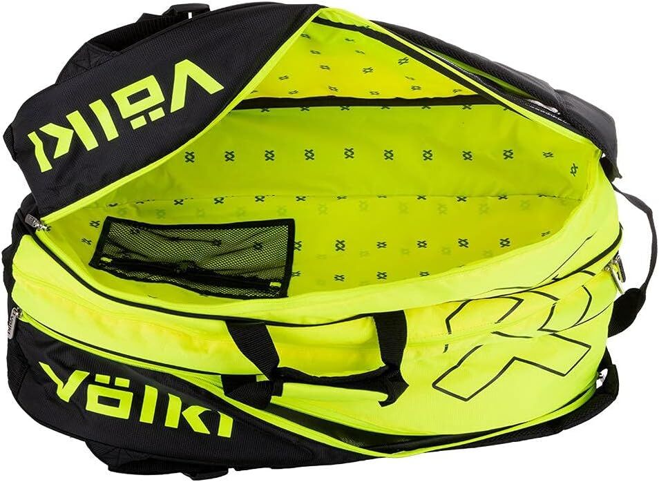 Volkl Classic Tour Combi Bag for 6-9 Tennis Racquets in Yellow/Black