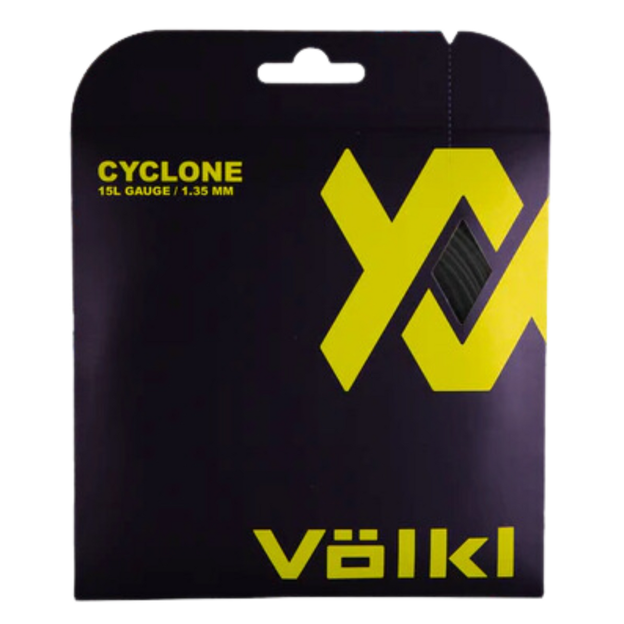 Volkl Cyclone Black 15L 1.35mm Tennis String Set (12 M) - Ultimate Spin and Control Enhancer