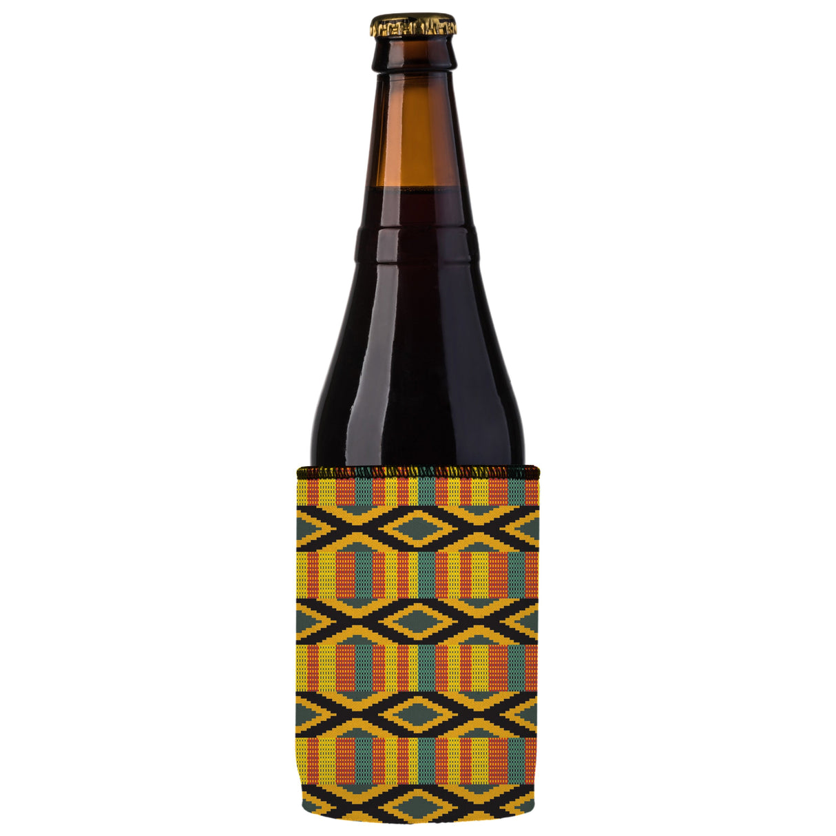 Ghana Kente Pattern Stubby Cooler 2-Pack - Standard