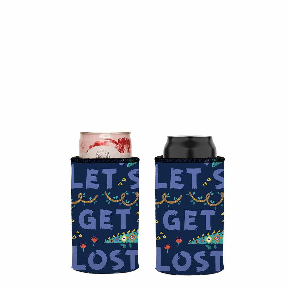 Lets Get Lost in the Wild Stubby Cooler 2-Pack - Standard