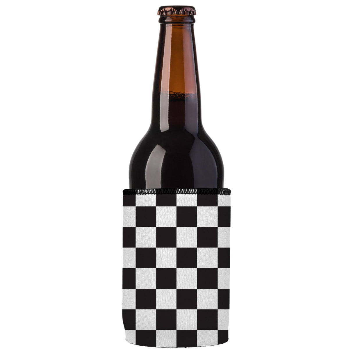 Small Checkerboard Stubby Cooler 2-Pack - Standard