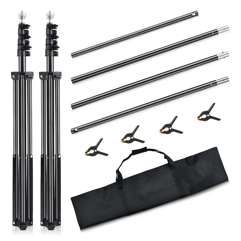 Heavy Duty 2.6M x 3M Backdrop Support Stand for Photography and Video Production