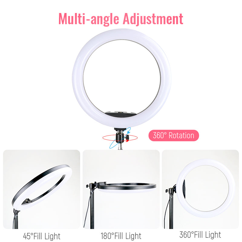 Hridz Makeup Selfie 10inches 26cm RGB Ringlight Dimmable LED Fill Ring Lamp
