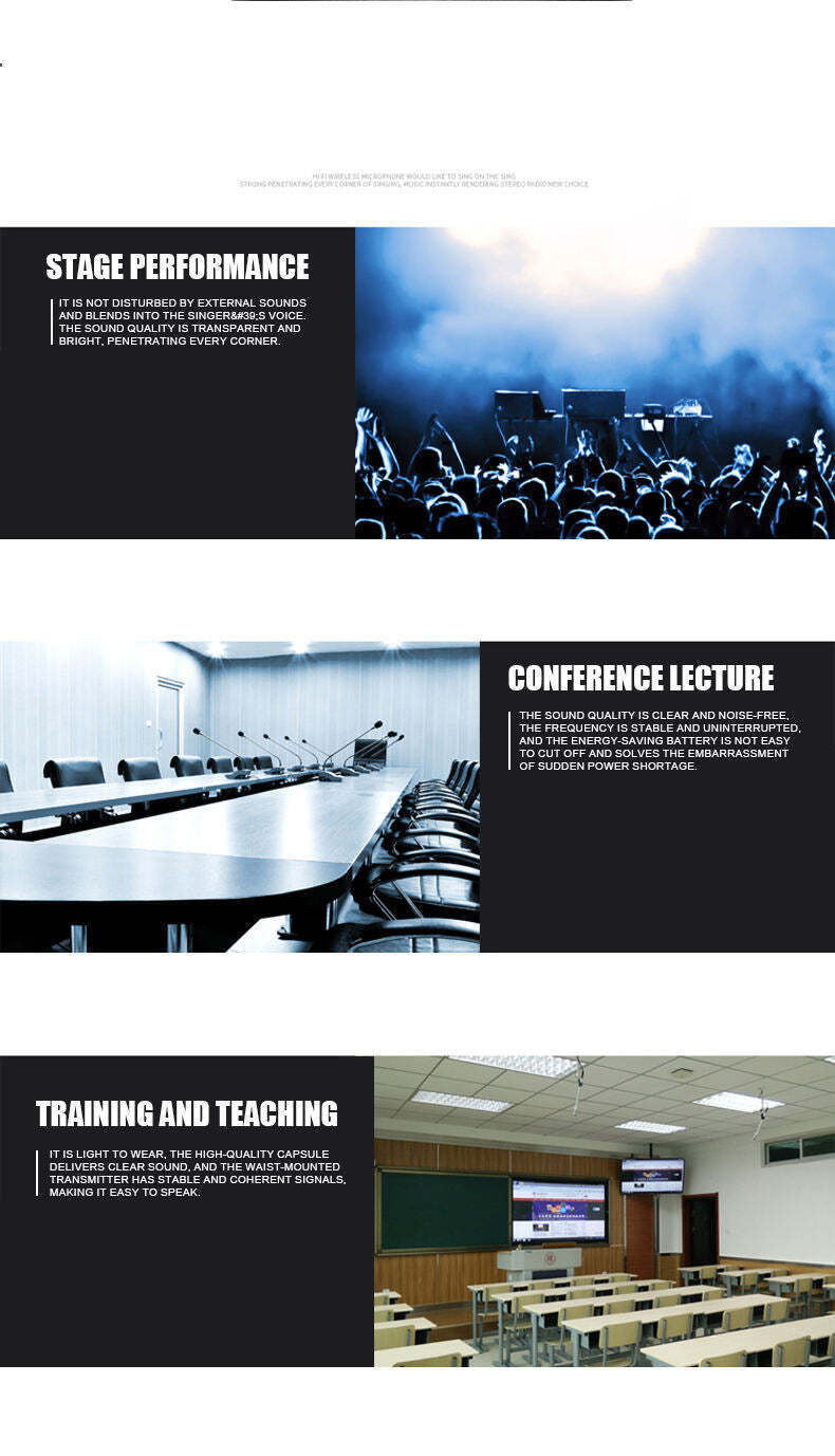 HridZ Dual Channel UHF Wireless Microphone System with Rechargeable Mics for Performances and Events