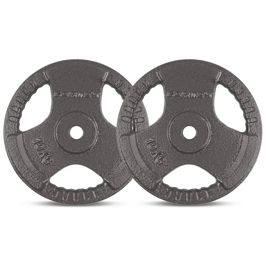 CORTEX 10kg Tri-Grip Standard Plates 25mm (Pair)