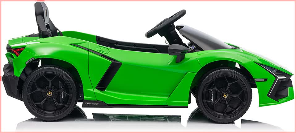 Lamborghini Revuelto Licensed Ride on 12V Remote Control Power Battery Car With Scissor door ??Green