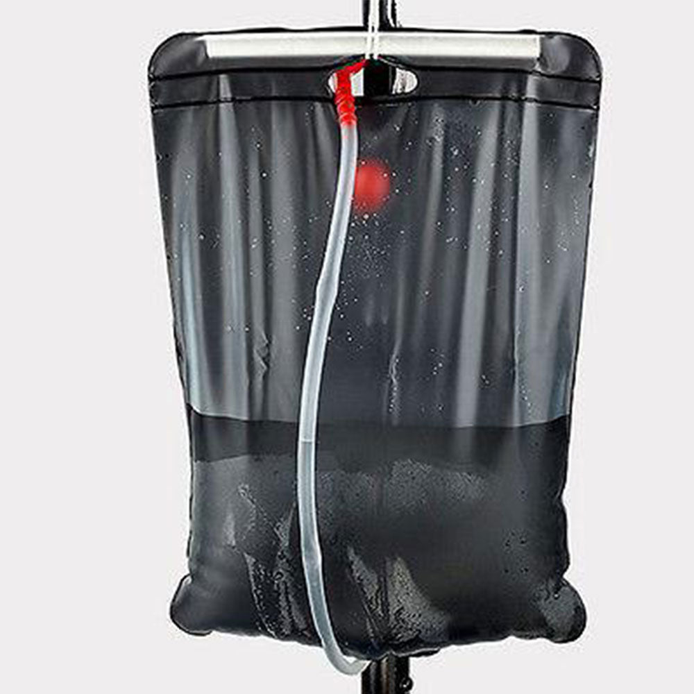 Pop Up Portable Privacy Shower room Tent &20L Outdoor Camping Water Bag Camp Set - blue