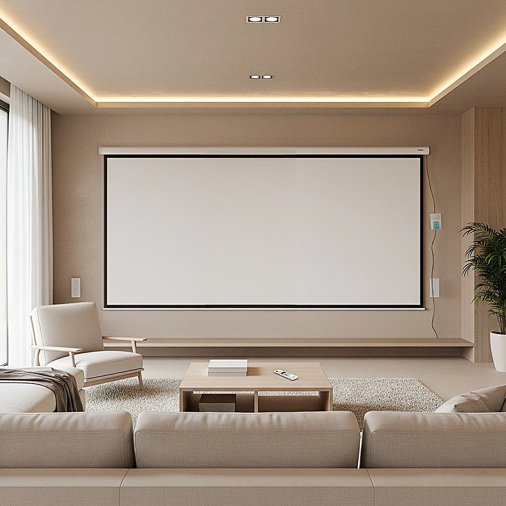150 Electric Motorised Projector Screen TV +Remote