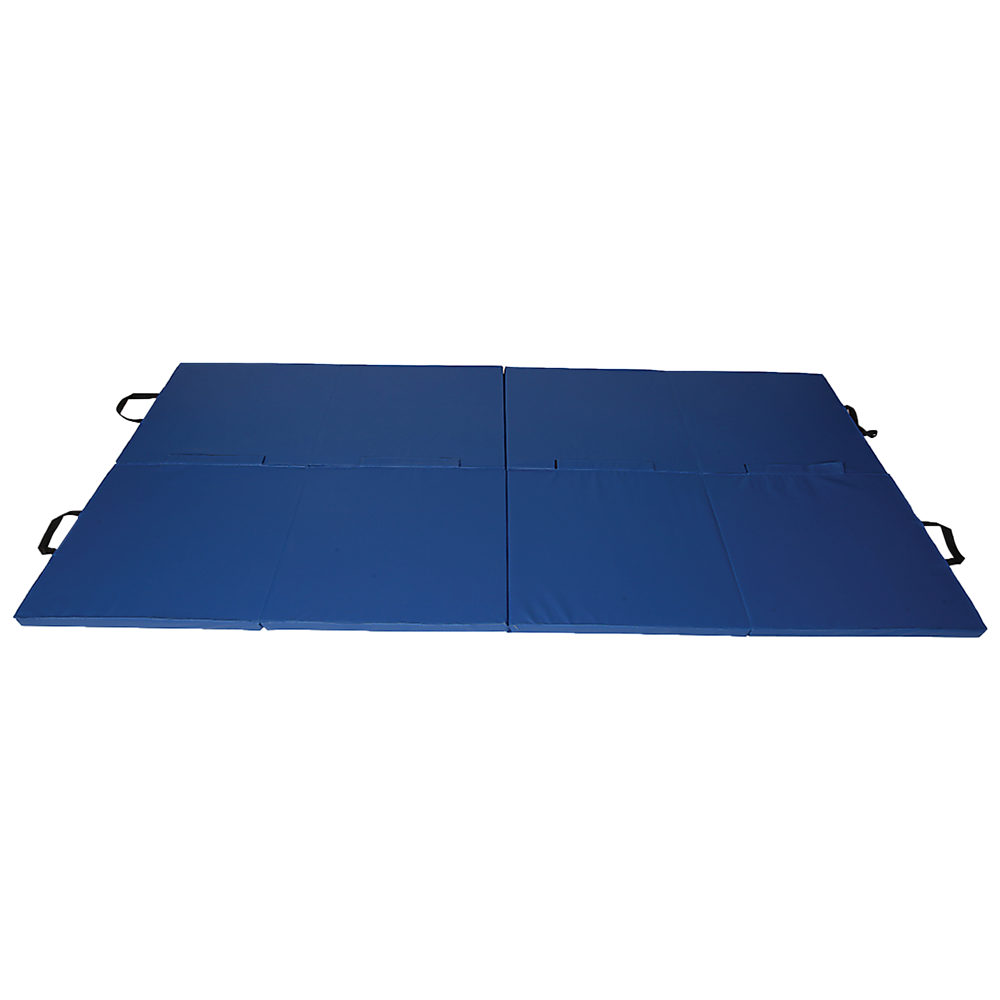 Folding Blue Exercise Mat – Gymnastics, Martial Arts, Yoga, Karate & Judo Training