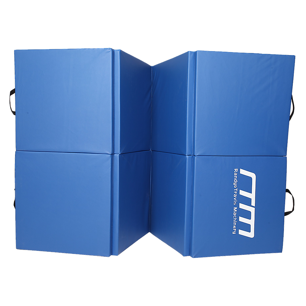 Folding Blue Exercise Mat – Gymnastics, Martial Arts, Yoga, Karate & Judo Training