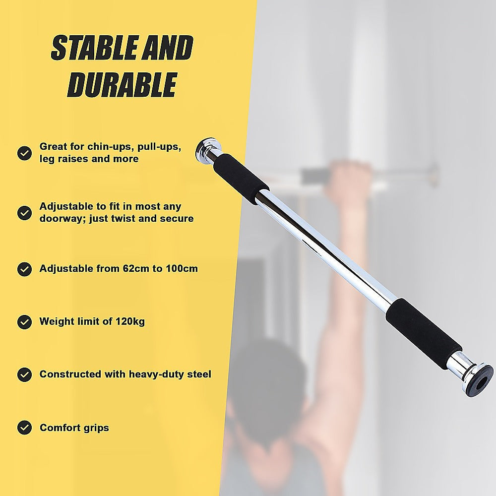 Portable Doorway Chin Up Bar – Pull Up & Upper Body Training Home Gym