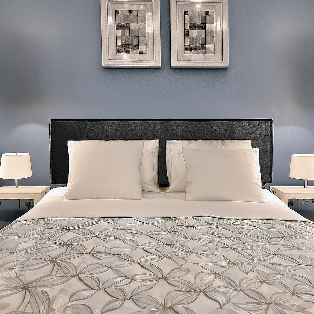 PU Leather King Bed Headboard Bedhead - Black