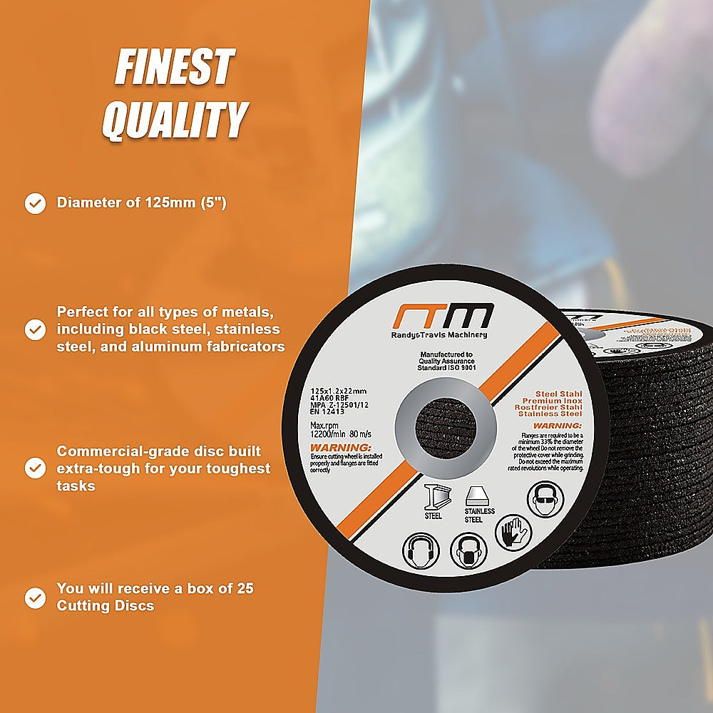 125mm 5 Cutting Disc Wheel for Angle Grinder x25