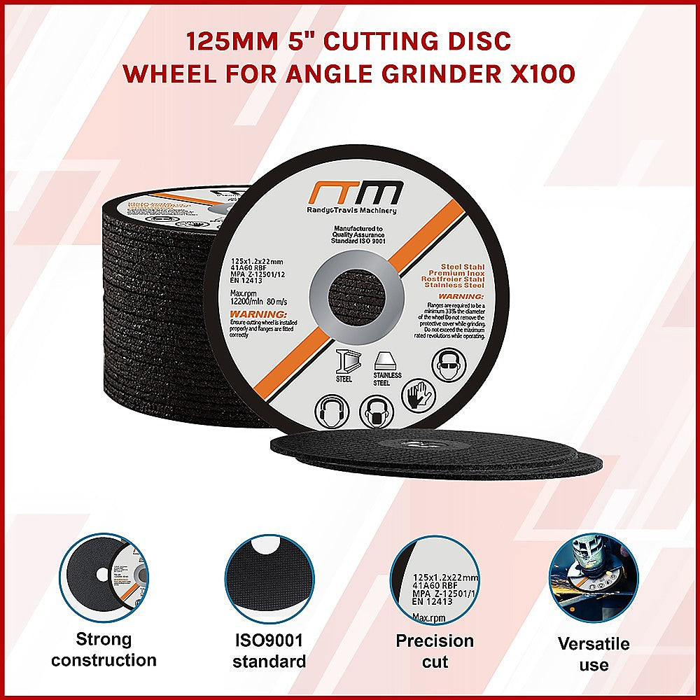 125mm 5 Cutting Disc Wheel for Angle Grinder x100