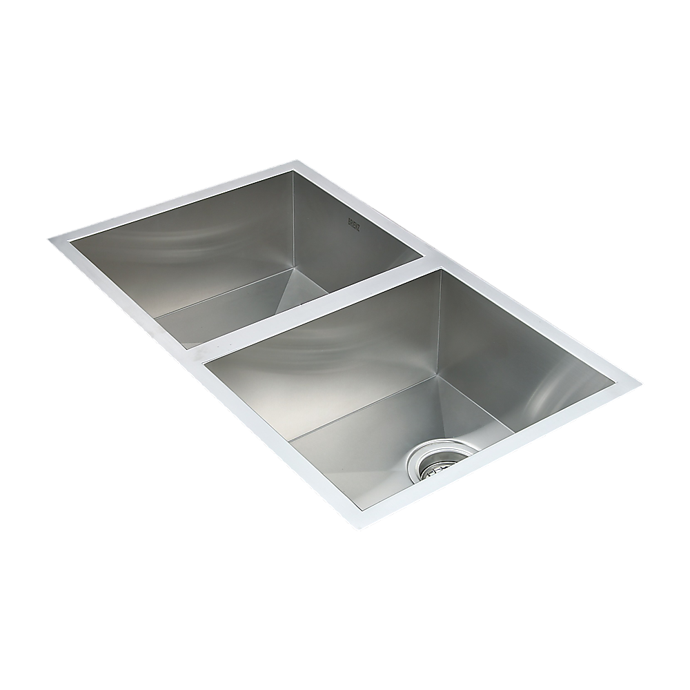 770x450mm Handmade Stainless Steel Undermount / Topmount Kitchen Sink with Waste