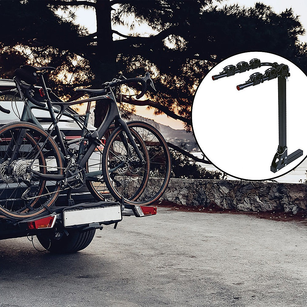 3 Bicycle Rack Hitch Mount Bike Carrier for Car and SUV Tow Bar