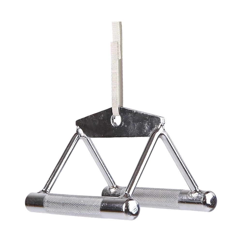 Close Grip Seated Row Handle – Triangle Cable Attachment Bar for Gym Machines