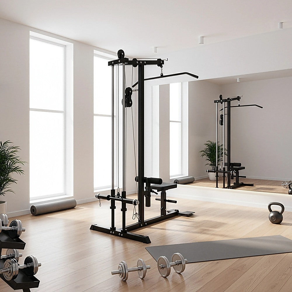 Lat Pulldown Low Row Fitness Machine Home Gym Strength Trainer