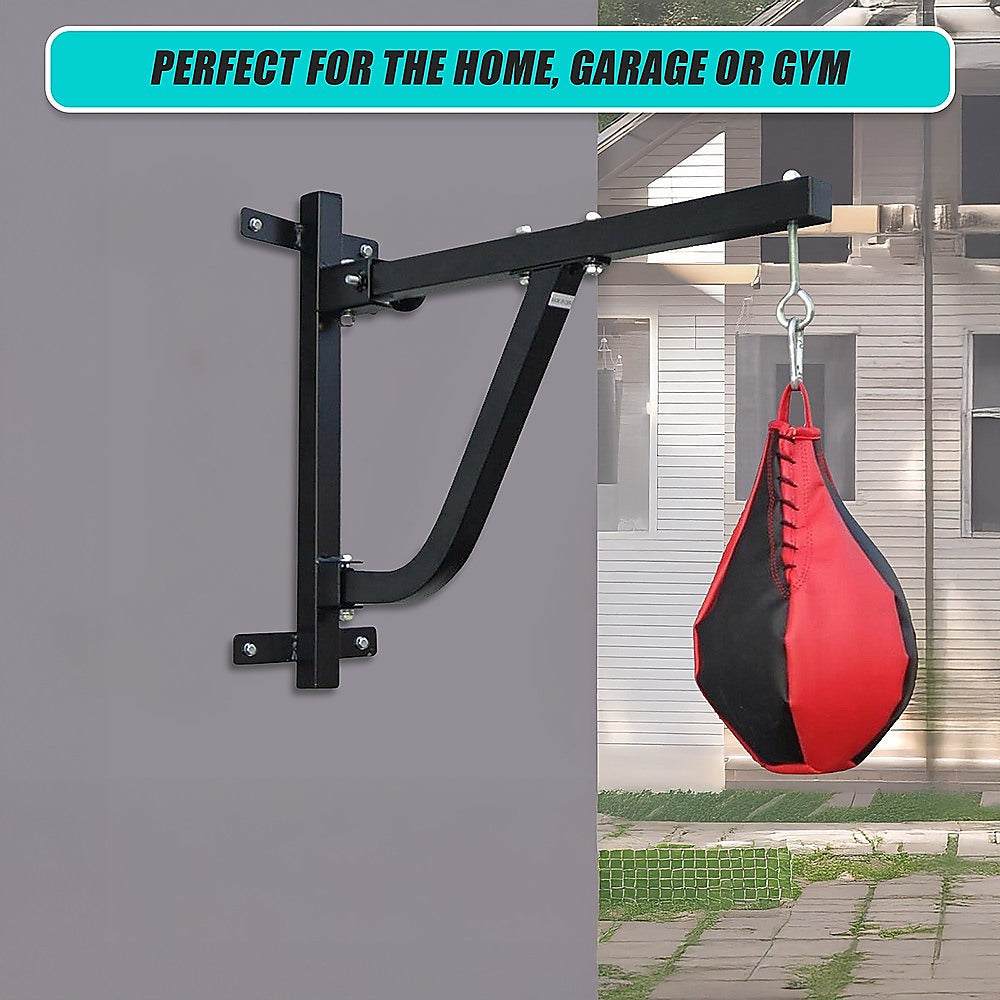Boxing Punching Bag Wall Pivot Rack – Swivel Mount for Home Gym