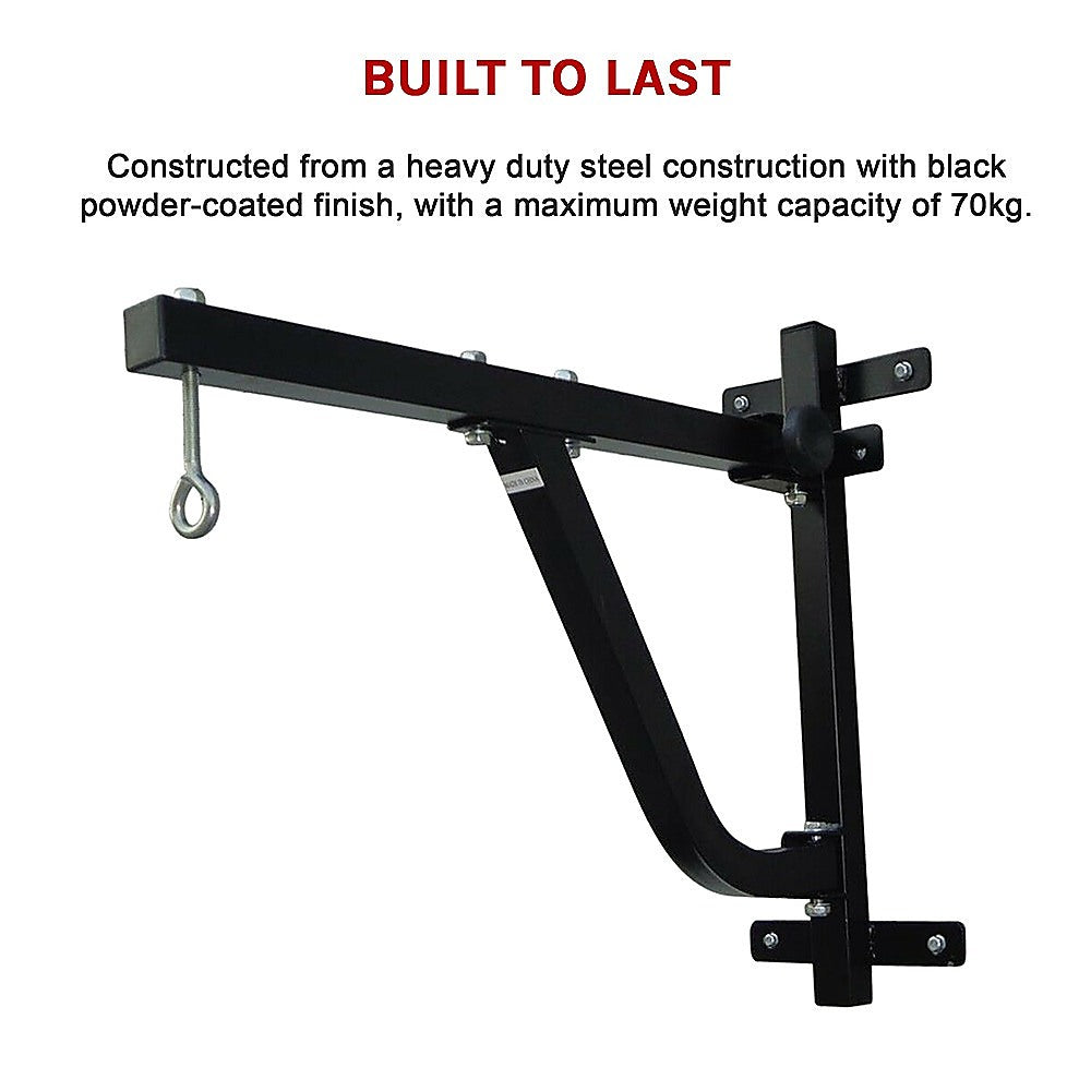 Boxing Punching Bag Wall Pivot Rack – Swivel Mount for Home Gym