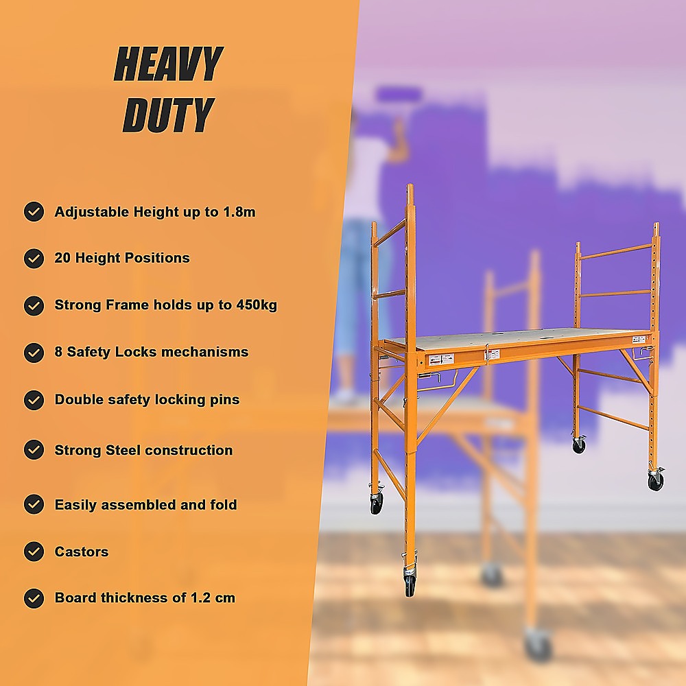 Mobile Safety High Scaffold / Ladder Tool -450KG