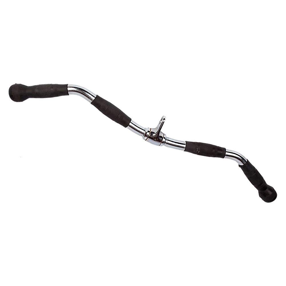 Randy & Travis Rubber-Coated Revolving Curl Row Bar Attachment for Gyms