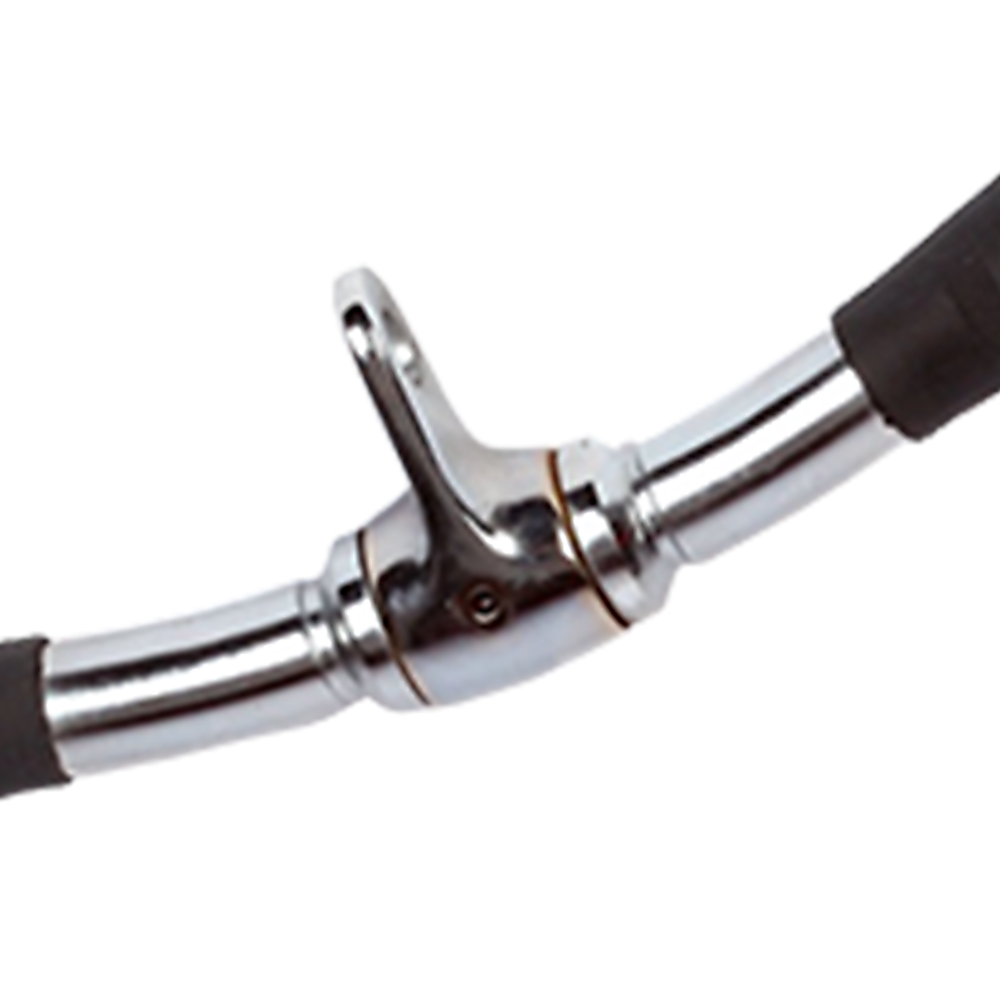 Randy & Travis Rubber-Coated Revolving Curl Row Bar Attachment for Gyms