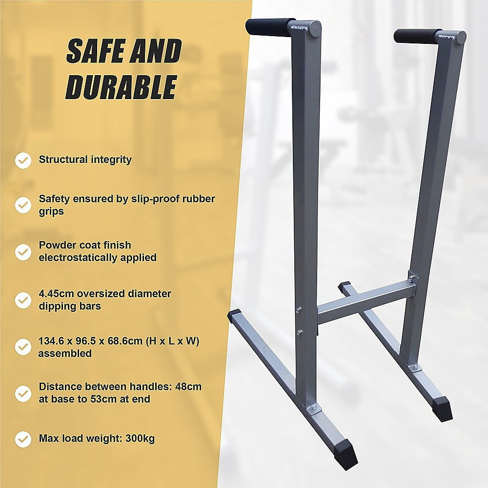 Solid Dip Station Power Tower for Home Gym Strength Training Upper Body Workouts